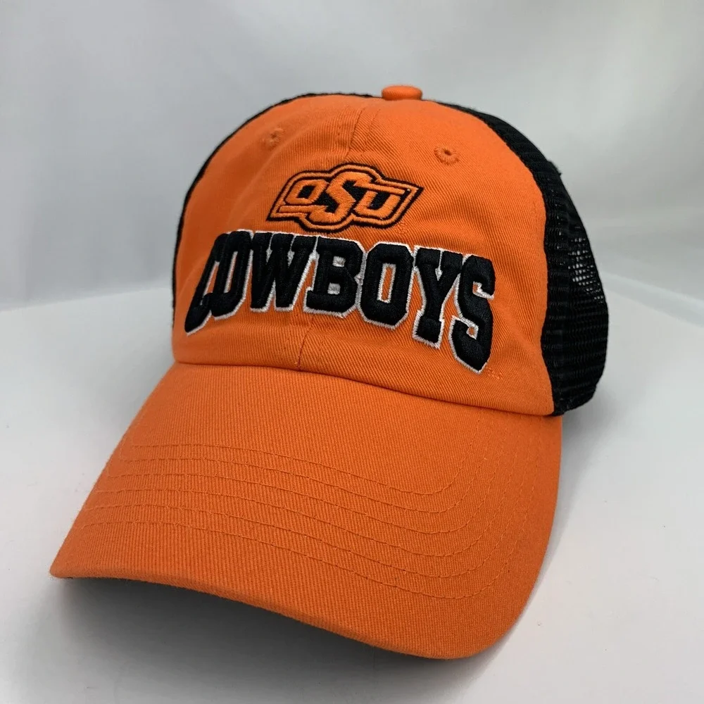 Oklahoma State OSU Cowboys Hat Orange Black Mesh Captivating Snapback Ball Cap